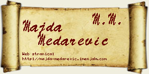 Majda Medarević vizit kartica